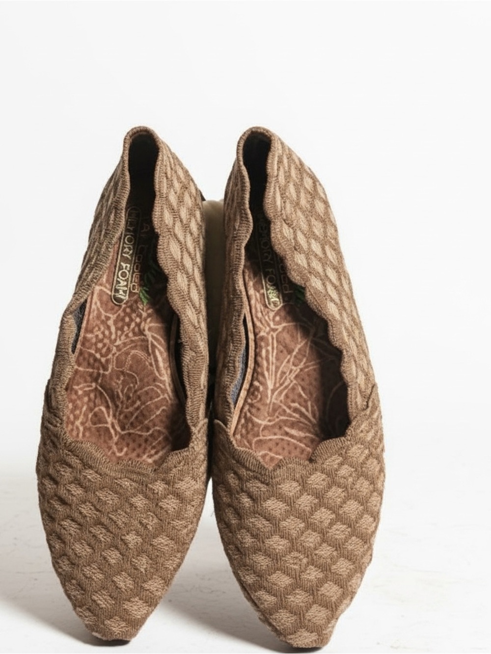 Lucky Brand Woven Brown Slip-On Flats